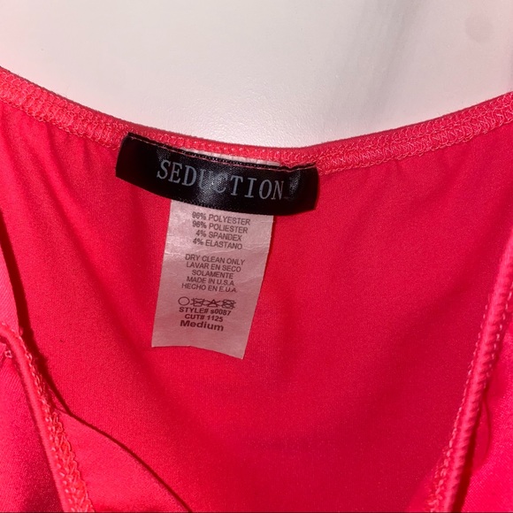 Neon Pink Bodysuit - Picture 2 of 3